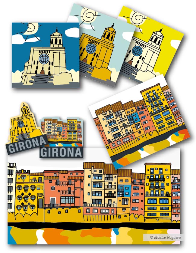 Girona, il·lustracions de Montse Noguera